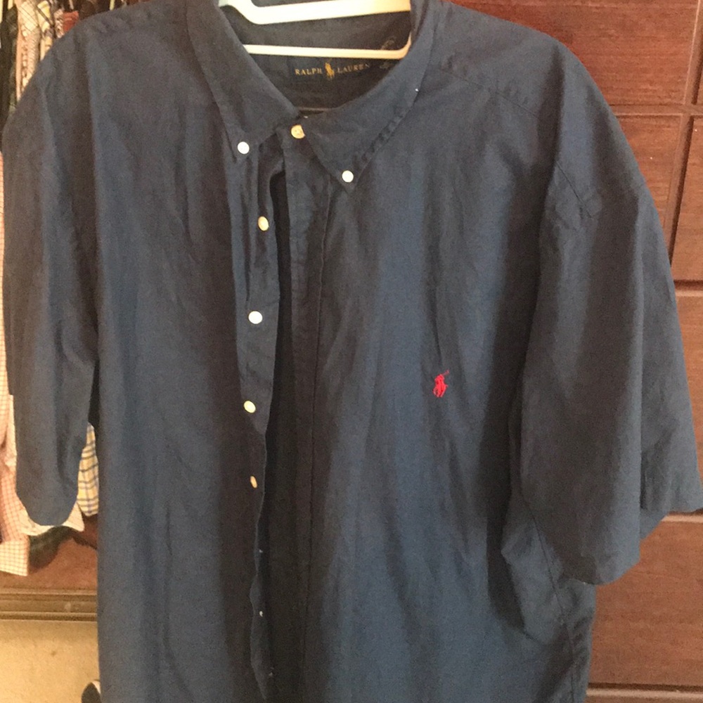 Ralf Lauren blue button down shirt size 2XL.